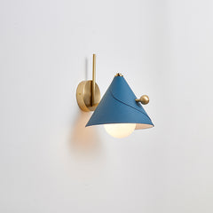 Modern Glass Metal Cone Wall Light