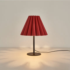 Modern Pleated Leather Table Lamp