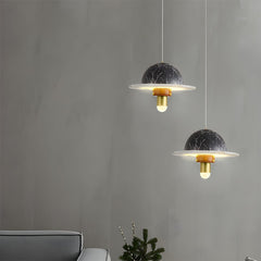 Luxury Marble Disc Pendant Light
