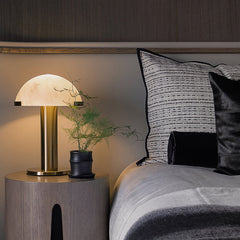 Luxury Marble Effect Table Lamp