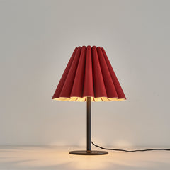 Modern Pleated Leather Table Lamp