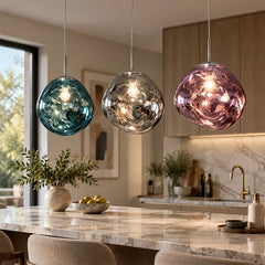 Modern Molten Glass Pendant Light
