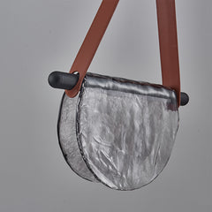 Modern Leather Glass Pendant Light