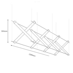 Modern Geometric LED Chandelier