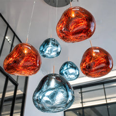 Modern Molten Glass Pendant Light