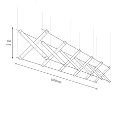 Modern Geometric LED Chandelier