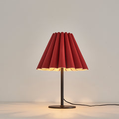 Modern Pleated Leather Table Lamp