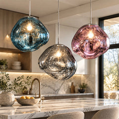 Modern Molten Glass Pendant Light
