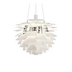 Sculptural Layered Feather Pendant Light