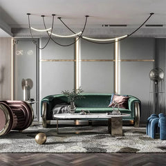 Modern Leather Strap Pendant Light