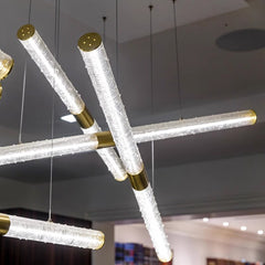Crystal Tube Pendant Light