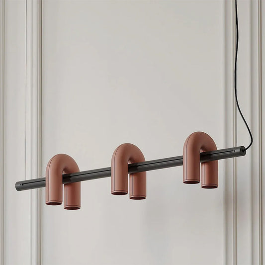 Sculptural U-Shape Pendant Light