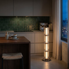 Modern Glass Column Floor Lamp
