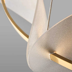 Gold Acrylic Ring Pendant Light