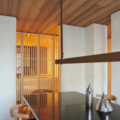 Modern Leather LED Linear Pendant Light
