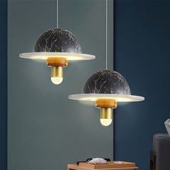 Luxury Marble Disc Pendant Light