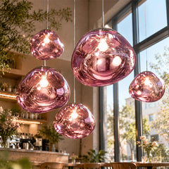 Modern Molten Glass Pendant Light
