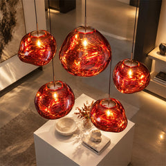 Modern Molten Glass Pendant Light