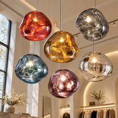 Modern Molten Glass Pendant Light