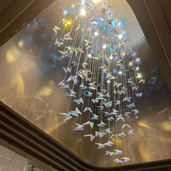 Crystal Butterfly Chandelier