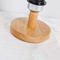 Natural Wood Rattan Table Lamp