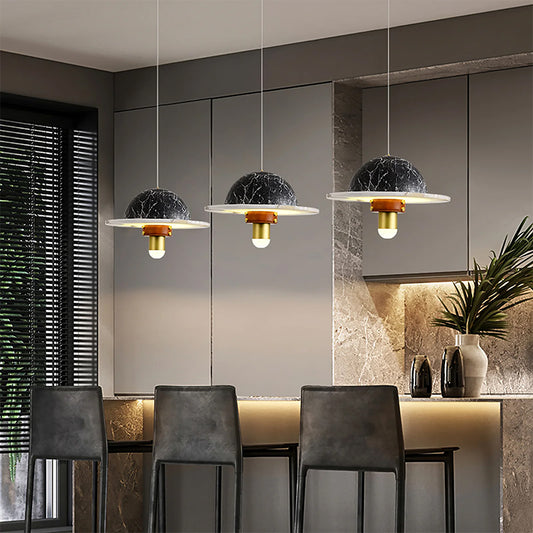 Luxury Marble Disc Pendant Light