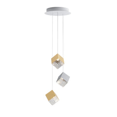 Luxury Cubic Crystal Pendant Light