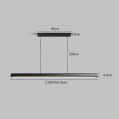 Modern Linear LED Pendant Lamp