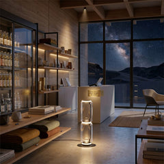Modern Glass LED Floor Light