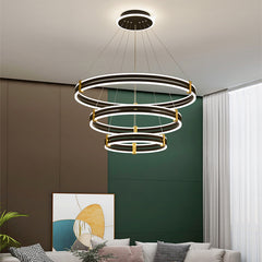 Luxury Double Ring LED Chandelier