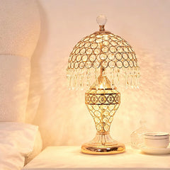 Luxury Golden Crystal Table Lamp