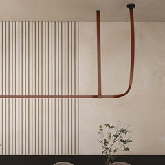 Luxury Leather Linear Chandelier