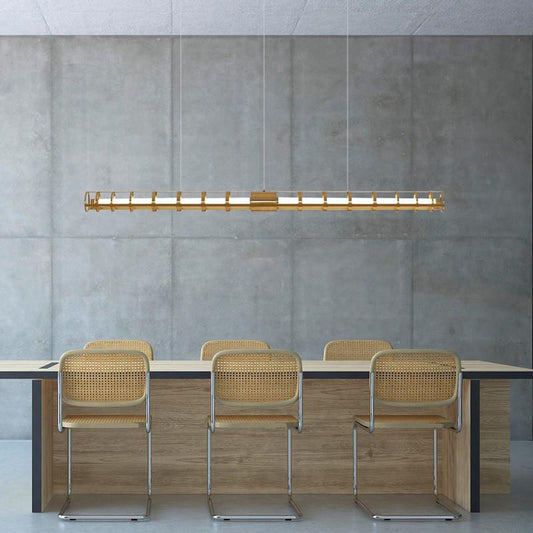 Copper Linear Pendant Light