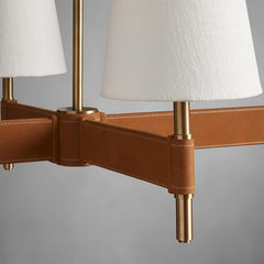 Modern Leather Chandelier Light