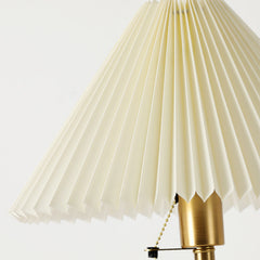 Wood Brass Table Lamp