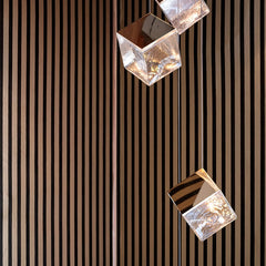 Luxury Cubic Crystal Pendant Light