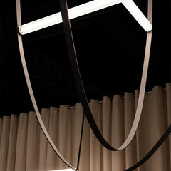 Modern Leather Strap Pendant Light