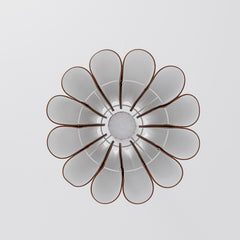Modern Leather Pleated Pendant Light