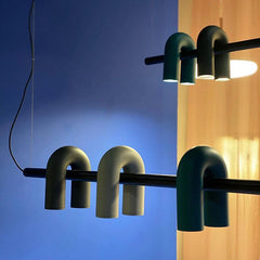 Sculptural U-Shape Pendant Light