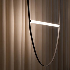 Modern Leather Strap Pendant Light