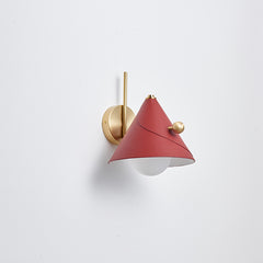 Modern Glass Metal Cone Wall Light