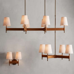 Modern Leather Chandelier Light