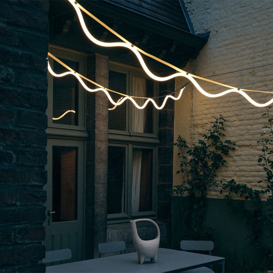 Modern LED Rope Linear Pendant Light