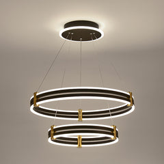 Luxury Double Ring LED Chandelier