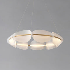 Gold Acrylic Ring Pendant Light