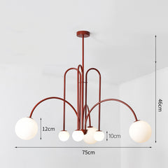 Modern Arch Globe Chandelier