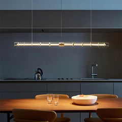 Copper Linear Pendant Light