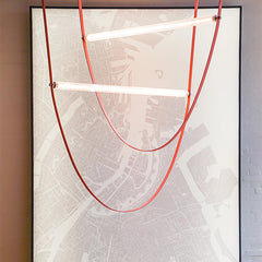 Modern Leather Strap Pendant Light