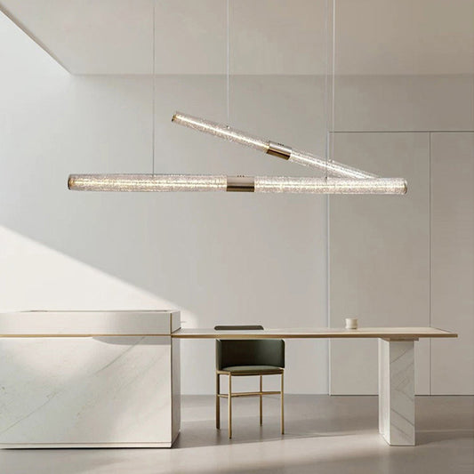 Crystal Tube Pendant Light