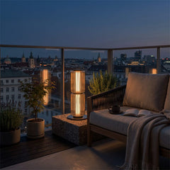 Modern Glass Column Floor Lamp